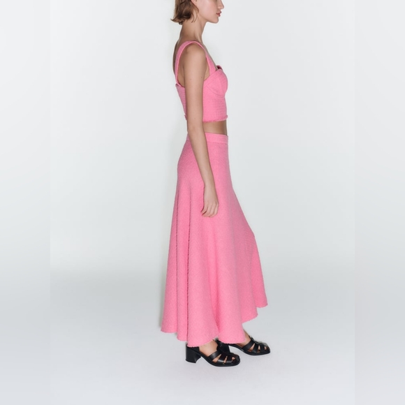 ZARA LIMITED EDITION TEXTURED BUSTIER TOP - Picture 12 of 14